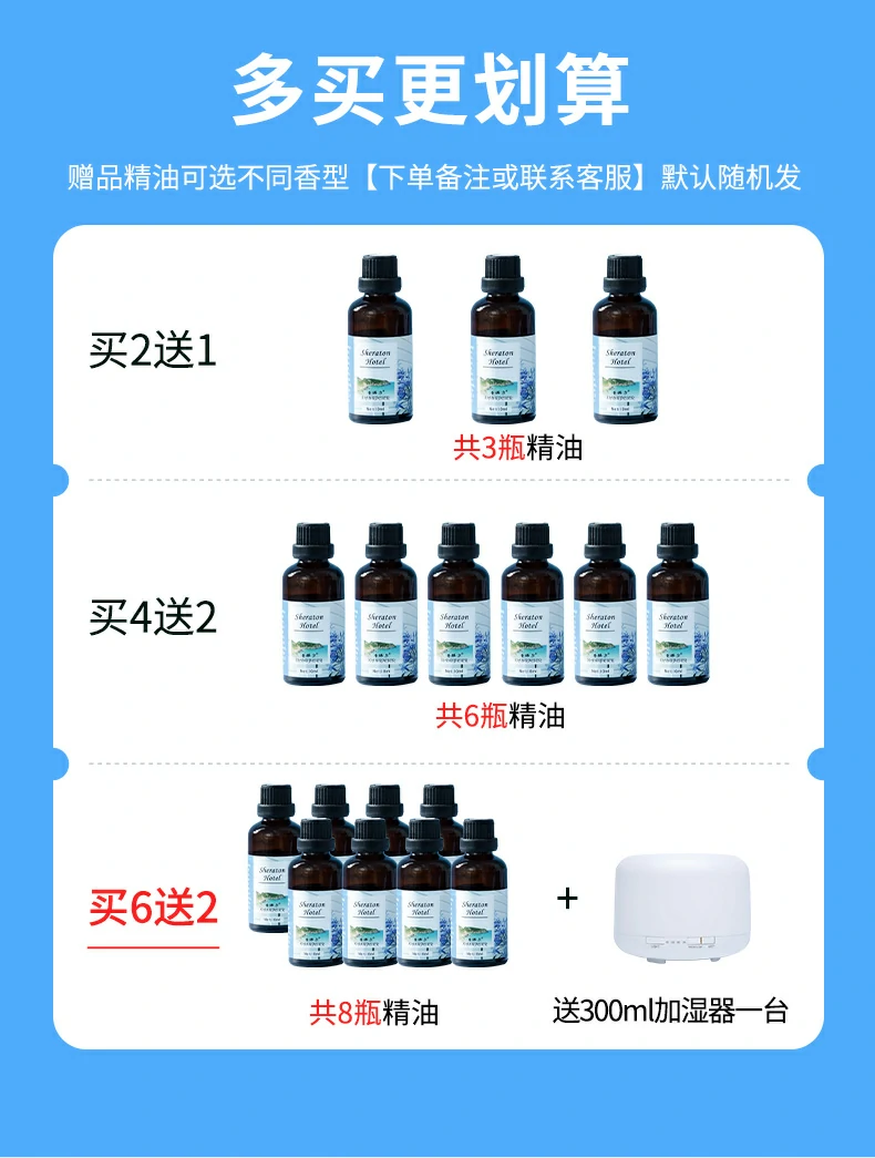 家用高级香薰精油 加湿器专用 水溶性 植物配方 持久助眠 净化空气(pic1)