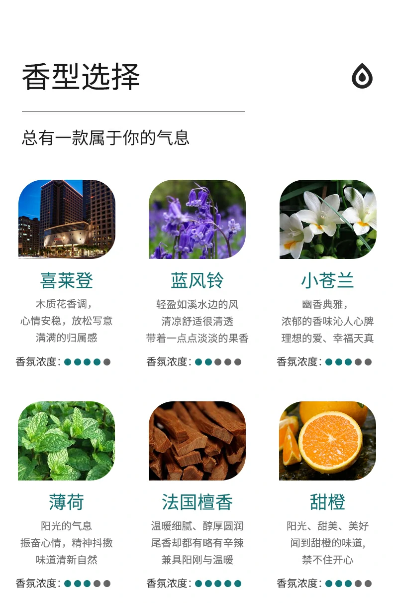 水溶性香薰精油 加湿器 车载香薰机 家用室内 持久留香(pic22)